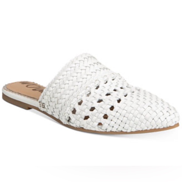 Sam Edelman Shoes - Sam‎ Edelman White Woven Mules